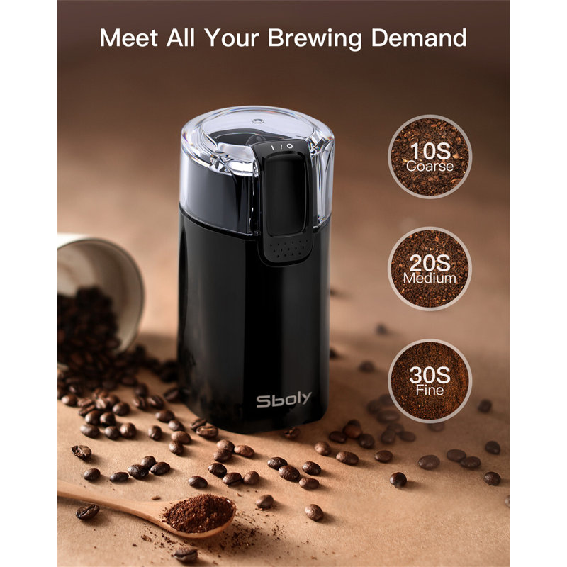 Sboly Electric Coffee Grinder Wayfair